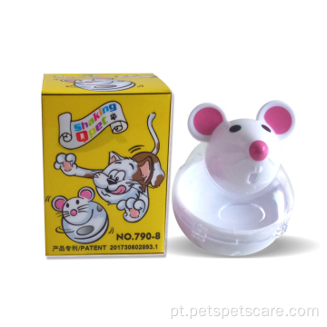 Tumbler mouse interativo gato com vazamento de gato brinquedo